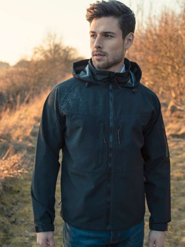 Men's versatile shell jacket in grey